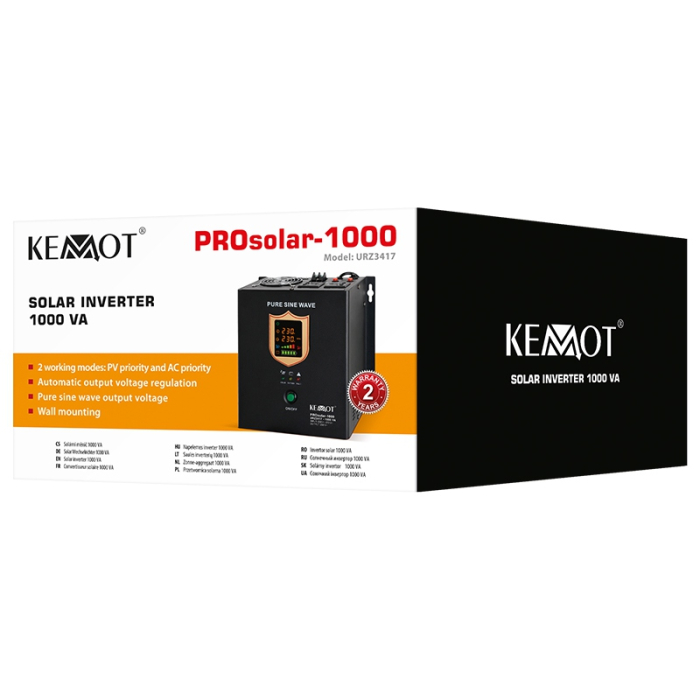 INVERTOR SOLAR 1000VA 12 V PROSOLAR-1000 KEMOT [5]
