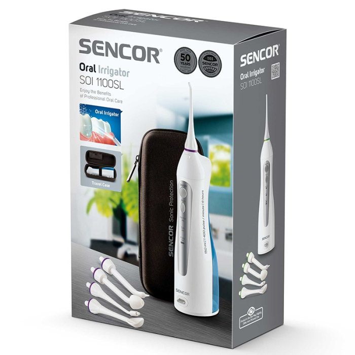IRIGATOR BUCAL 5 CAPETE REZERVOR 150ML SENCOR [6]