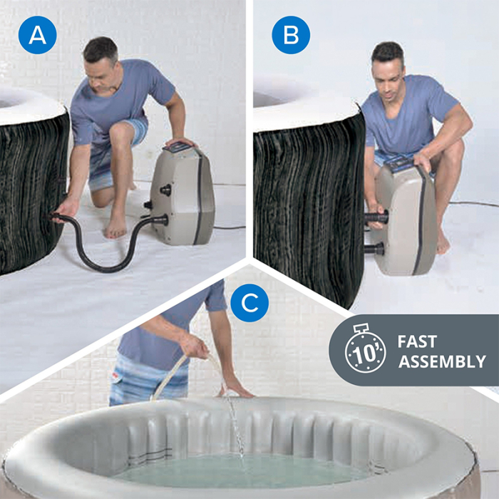 JACUZZI GONFLABIL PISCINA SPA 204X70 [8]
