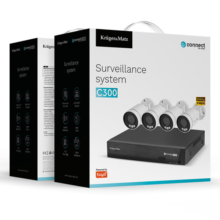 KIT SUPRAVEGHERE WIFI CONNECT C300 TUYA KRUGER&MATZ [8]