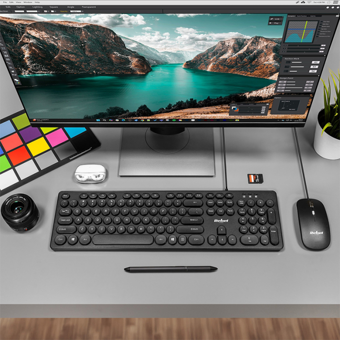 KIT TASTATURA SI MOUSE CU FIR WDS200 REBEL [3]