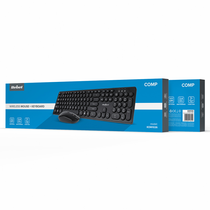 KIT TASTATURA SI MOUSE WIRELESS WS400 REBEL [9]