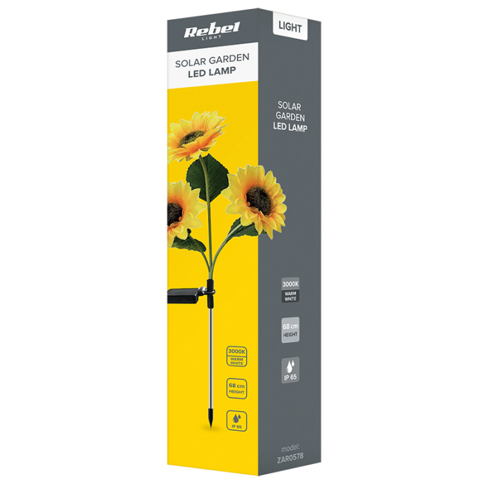 LAMPA SOLARA DECORATIVA FLOAREA SOARELUI REBEL [6]