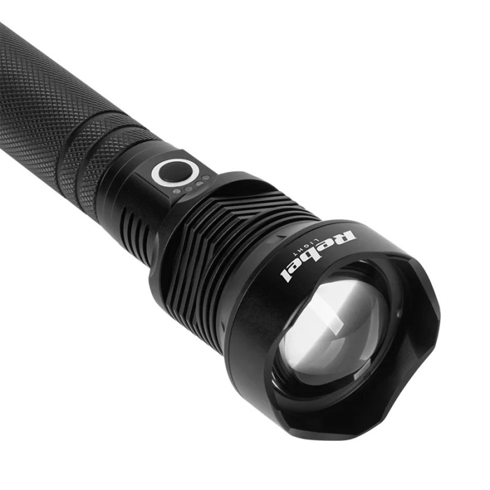 LANTERNA 20W CU 2 ACUMULATORI 26650 REBEL [3]