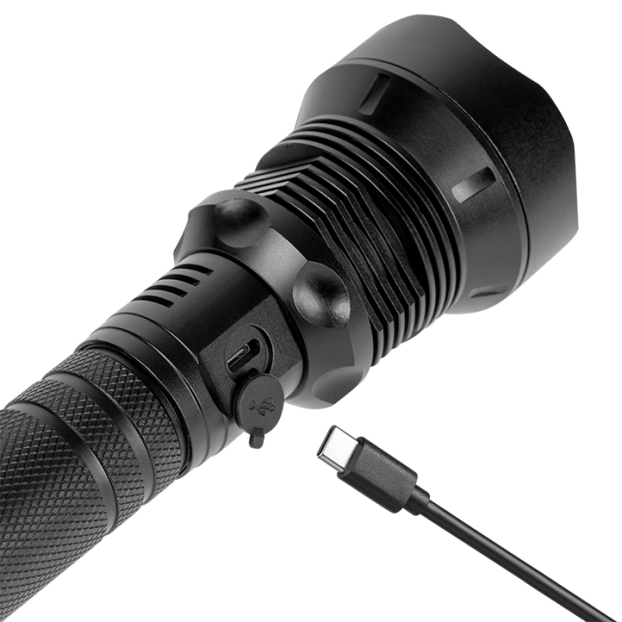 LANTERNA 20W CU 2 ACUMULATORI 26650 REBEL [6]