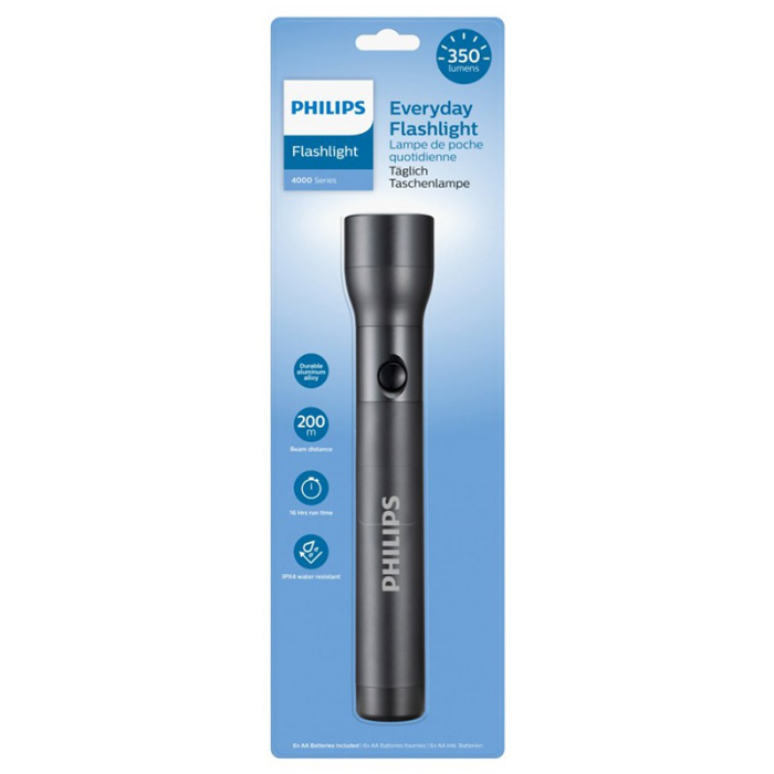 LANTERNA LED ALUMINIU 350 LUMENI 6 AA PHILIPS [3]