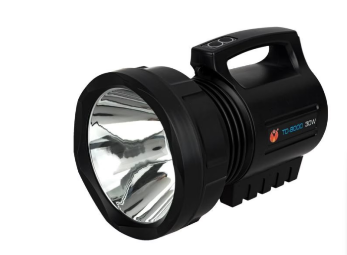 Lanterna LED portabila, profesionala, model TD-8000, HIGH POWER 30W, 220V, autonomie 7 ore, Li-Ion, Negru [2]