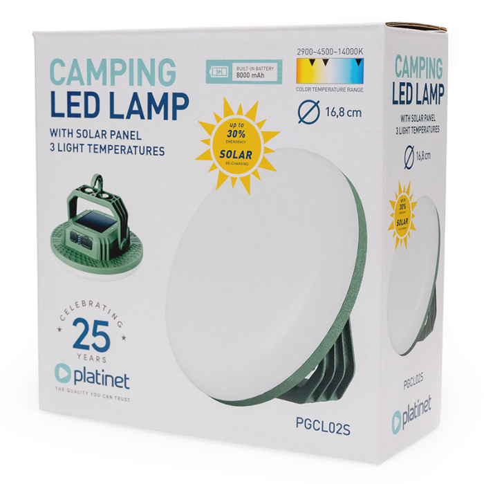 LUMINA CAMPING LED 4X2000 MAH 5.5 H 21W PLATI [3]