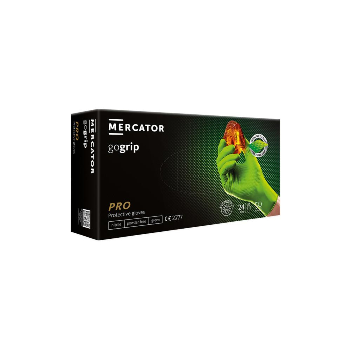 MANUSI DIN NITRIL CULOARE VERDE STRUCTURA DIAMANTATA L SET 50BUC [2]