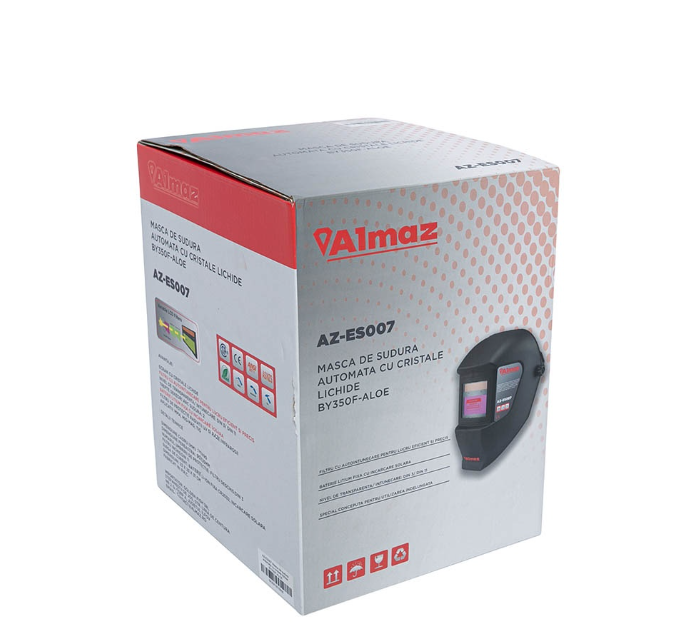 Masca de sudura Almaz, Automata, zona vizualizare 90x35mm, 2 senzori arc sudura, destinata sudura [2]