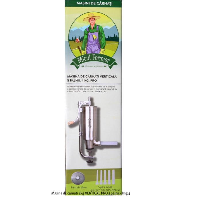 Masina de carnati 4kg VERTICAL PRO 5 palnii [5]