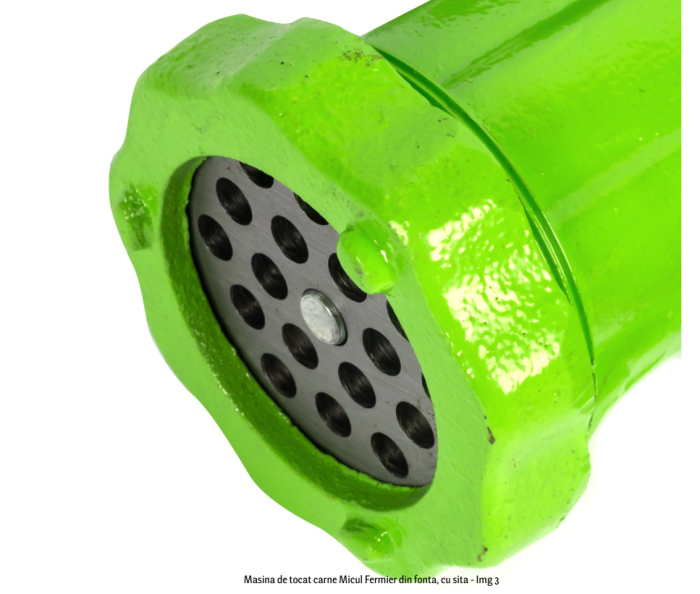Masina de tocat carne Micul Fermier din fonta, cu sita [3]