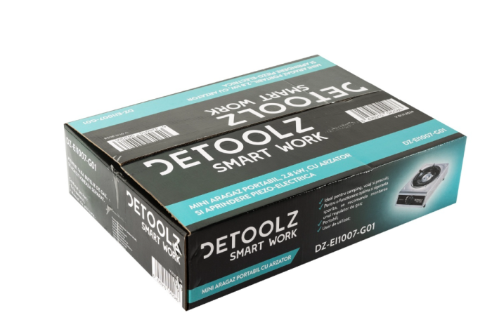 Mini aragaz portabil, Detoolz, 2.8kW, 1 ochi, Piezo [2]