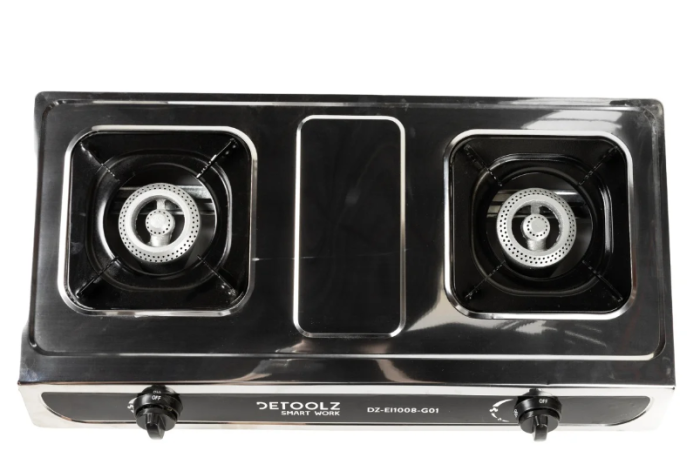 Mini aragaz portabil, Detoolz, 5.6kW, 2 ochiuri, Piezo [6]