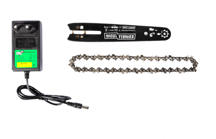 Mini drujbă Micul Fermier 20V cu două lame și lanțuri MF-DA1001 [8]