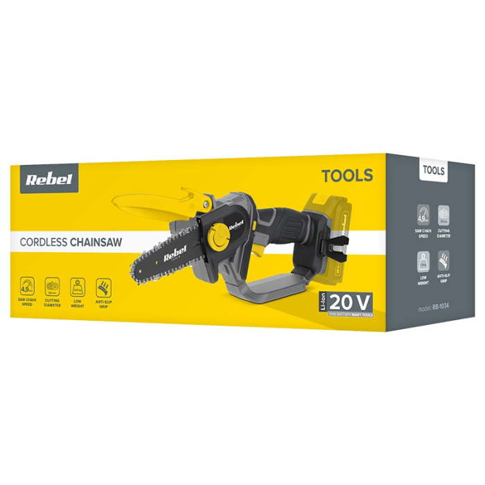 MINI FIERASTRAU CU LANT 20V FARA ACUMULATOR REBEL [8]