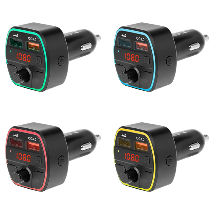 MODULATOR FM AUDIO BLUETOOTH QC 3.0 2X USB [4]