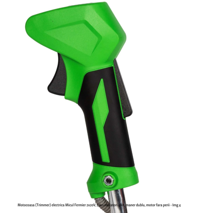 Motocoasa (Trimmer) electrica Micul Fermier 2x20V, 2 acumulatori 4Ah, maner dublu, motor fara perii [4]
