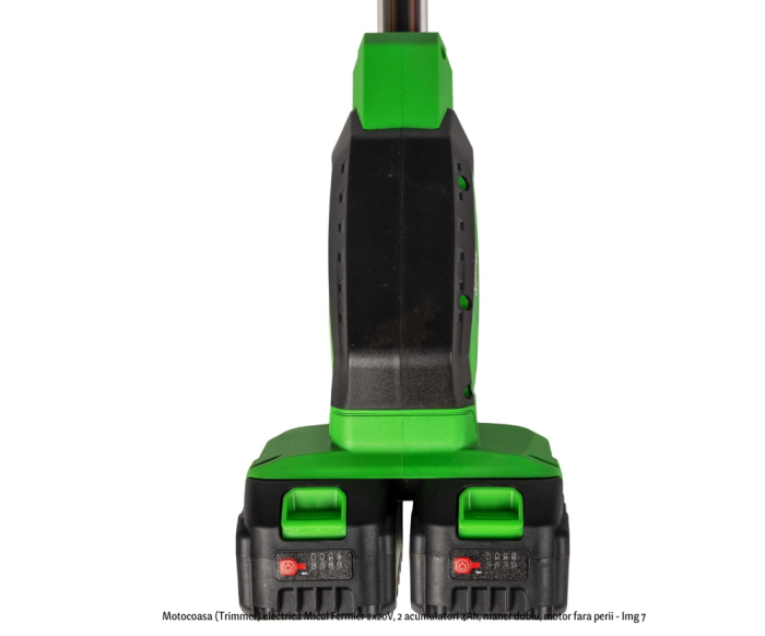 Motocoasa (Trimmer) electrica Micul Fermier 2x20V, 2 acumulatori 4Ah, maner dublu, motor fara perii [7]