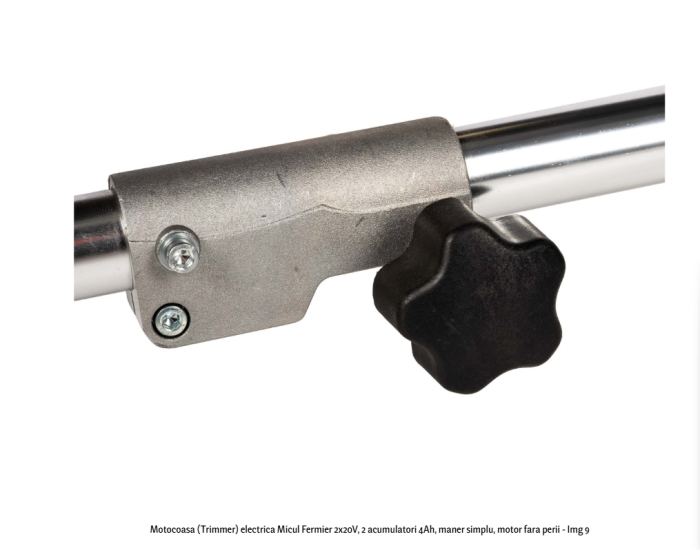 Motocoasa (Trimmer) electrica Micul Fermier 2x20V, 2 acumulatori 4Ah, maner simplu, motor fara perii [10]