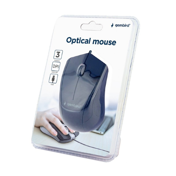 MOUSE OPTIC 1000DPI USB GEMBIRD [4]