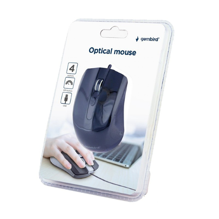 MOUSE OPTIC 1200DPI USB GEMBIRD [4]