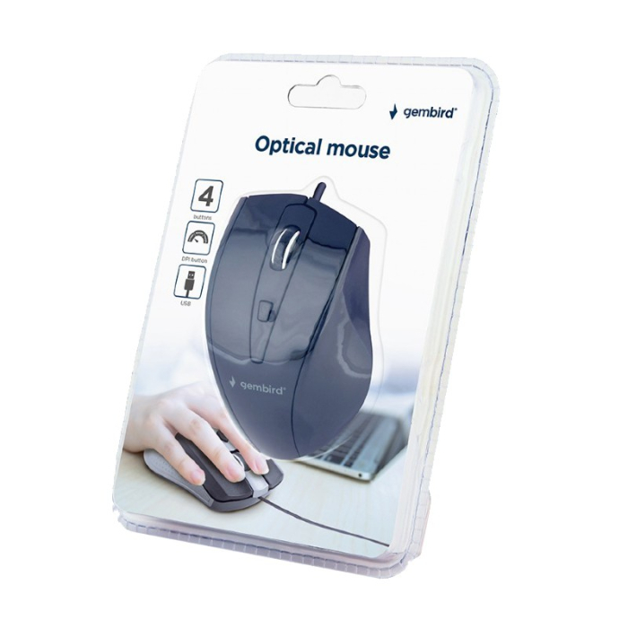 MOUSE OPTIC 1200DPI USB GEMBIRD [4]