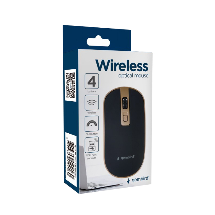 MOUSE WIRELESS 1600DPI USB GEMBIRD [5]