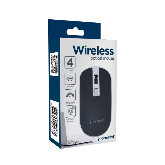 MOUSE WIRELESS 1600DPI USB GEMBIRD [5]