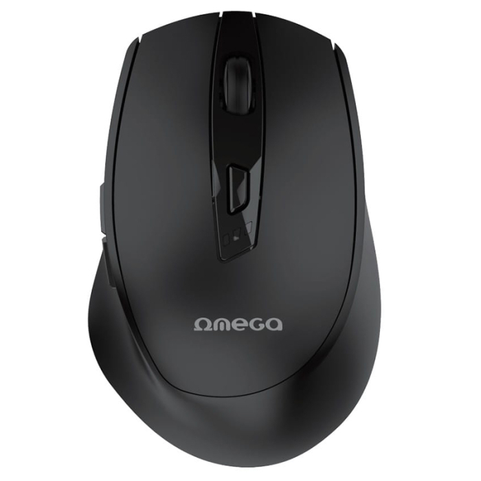 MOUSE WIRELESS REINCARCABIL USB-C NEGRU OMEGA [2]