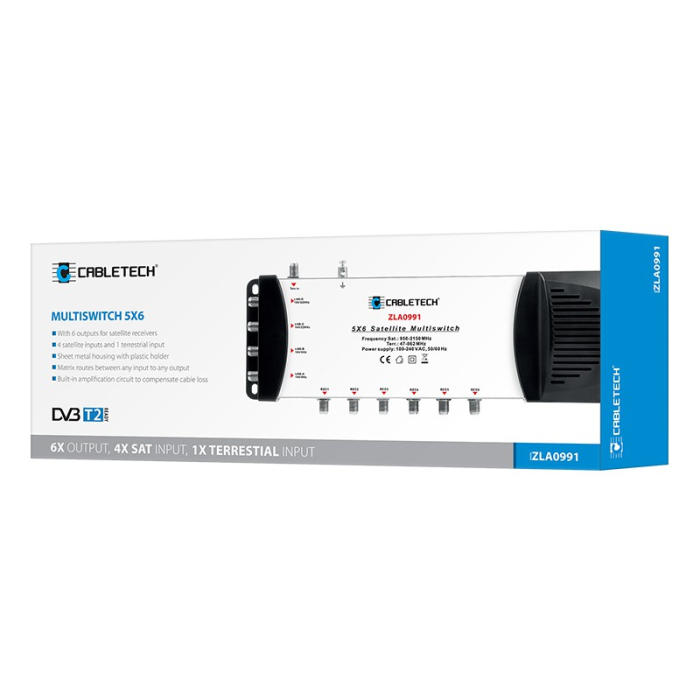 MULTISWITCH 4 SAT + TV IN 6 IESIRI CABLETECH [3]