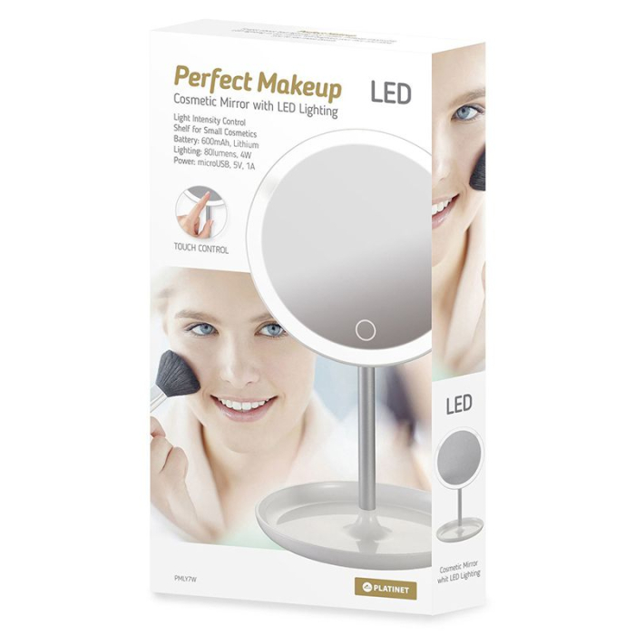 OGLINDA MAKE-UP CU LED 4W PLATINET [4]