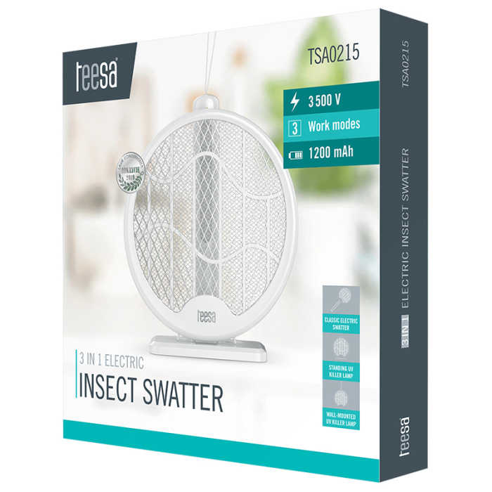 PALETA ELECTRICA SWATTER ANTI INSECTE 3 IN 1 TEESA [11]
