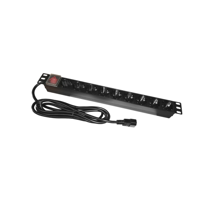 PDU RACK 19 INCH 9 PRIZE SWITCH 16A 3M EMTEX [2]