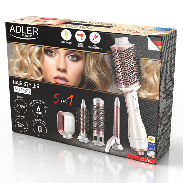 PERIE ELECTRICA HAIR STYLER 1200W 5 IN 1 ADLE [3]