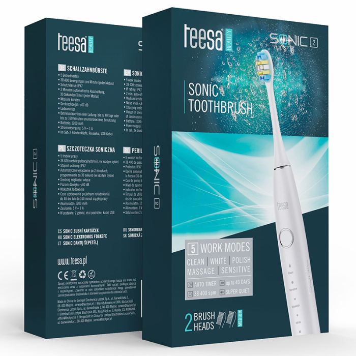 PERIUTA DE DINTI ELECTRICA TEESA SONIC 2 WHITE [8]