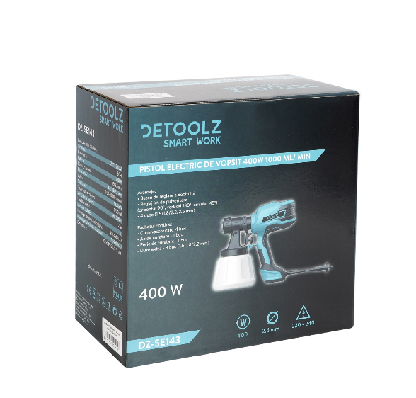Pistol electric de vopsit 400W 1000 ml/min [6]