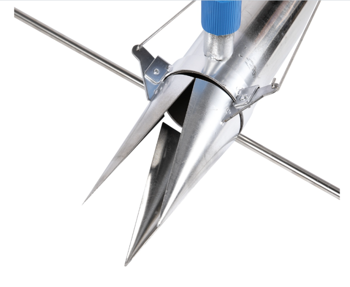 Plantator inox cu 2 manere si pedala [2]