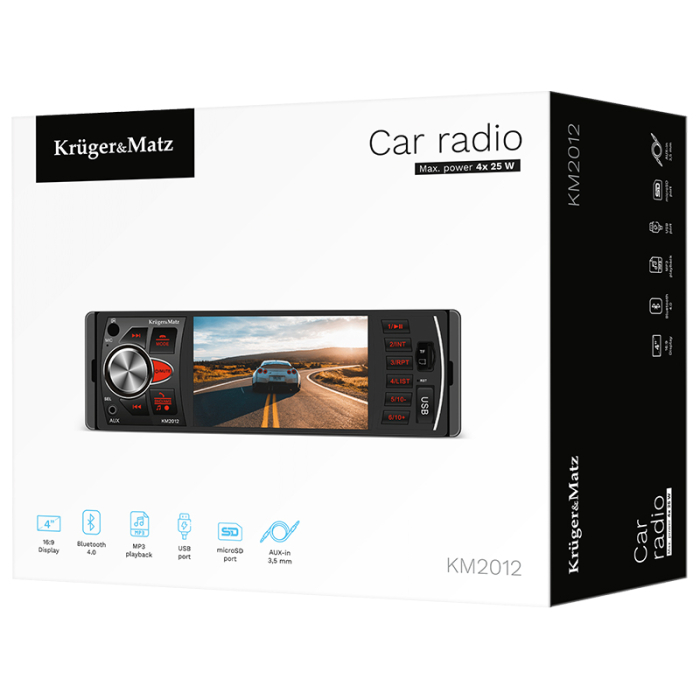 PLAYER AUTO 1 DIN 4X25W KRUGER&MATZ [8]