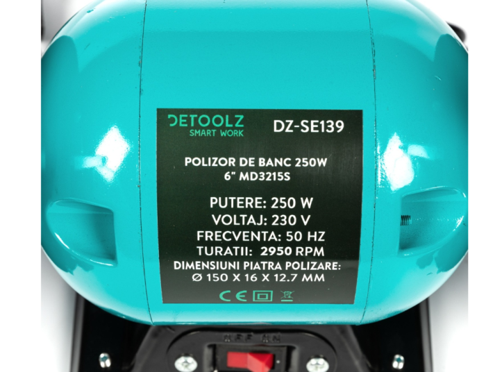 Polizor de banc 250W 6" MD3215S [2]