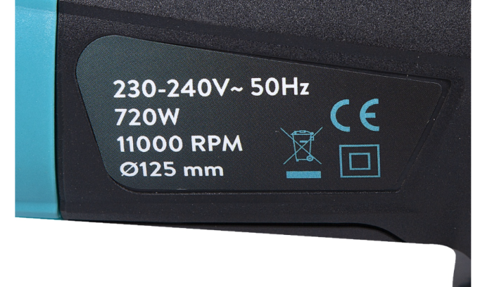 Polizor unghiular 720W 125 on/off lateral [2]