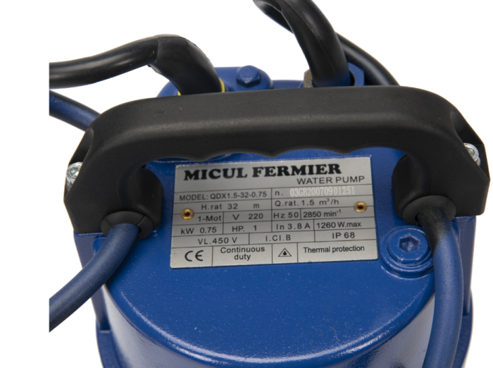 Pompa apa submersibila 32m 0,75kW Micul Fermier [5]