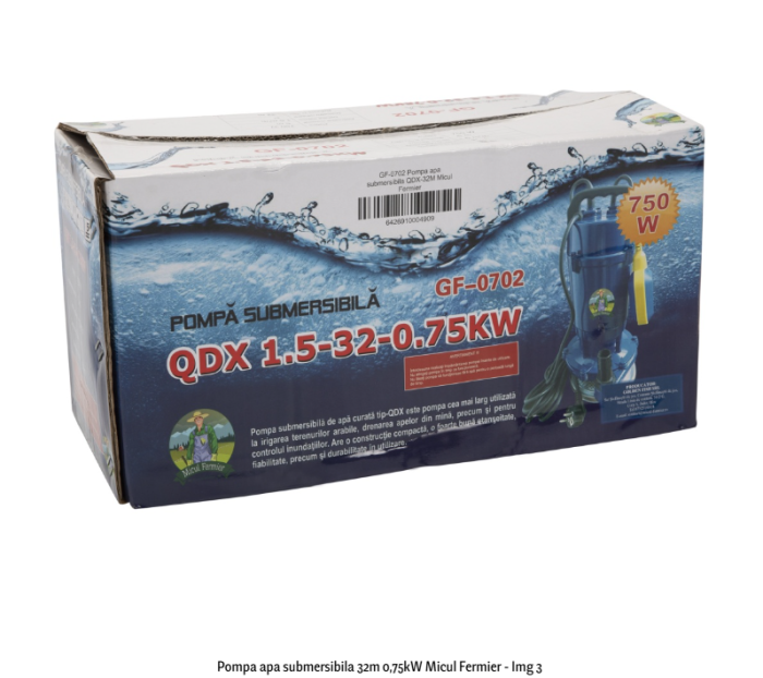 Pompa apa submersibila 32m 0,75kW Micul Fermier [3]