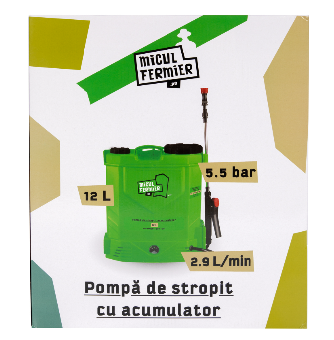 Pompa de stropit cu acumulator Micul Fermier 12L MF-PA1004 [2]