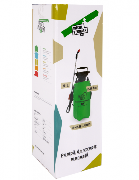Pompa de stropit manuală Micul Fermier 9L MF-PM1009 [3]