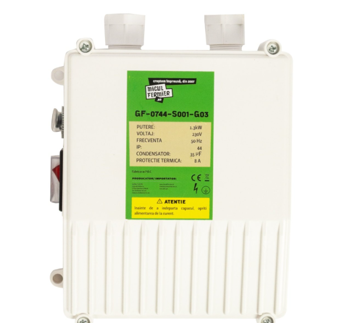 Pompa submersibila Micul Fermier, pentru apa curata, 1.3kW, debit 3000l/h, inaltime maxima pompare 60m, cu o turbina [3]