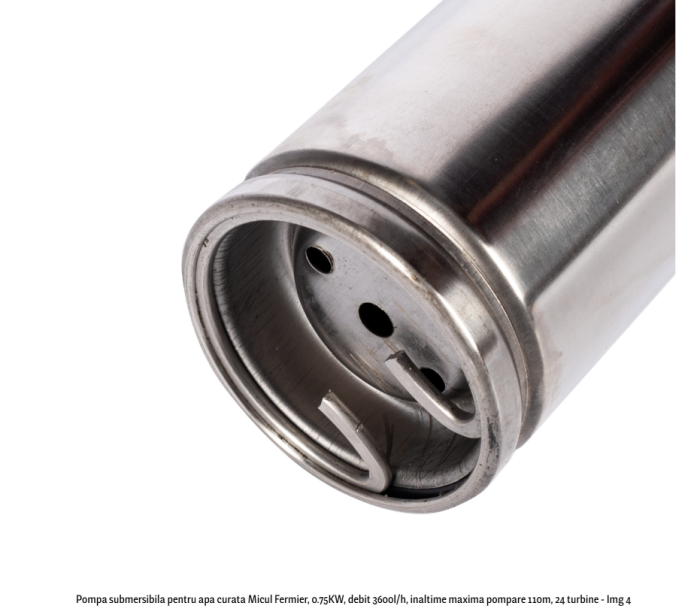 Pompa submersibila pentru apa curata Micul Fermier, 0.75KW, debit 3600l/h, inaltime maxima pompare 110m, 24 turbine [4]