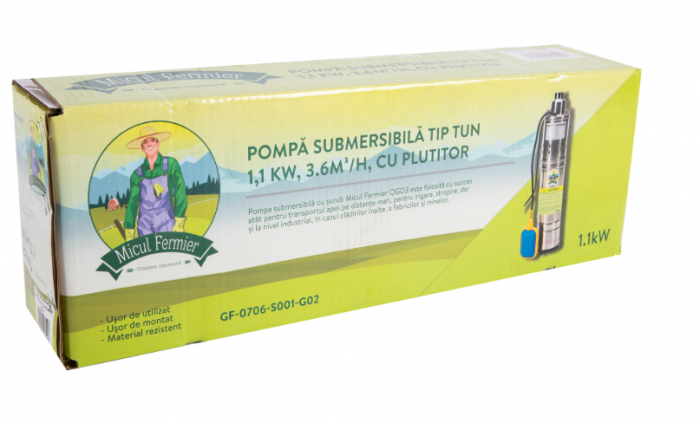 Pompa submersibila tip tun 1.1kw 3.6mc/h, plutitor  GF-0706-S001-G02 [4]