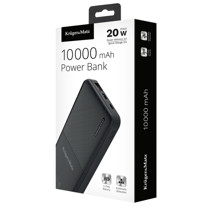 POWER BANK 10000MAH LI-POL QC /PD KRUGER&MATZ [8]