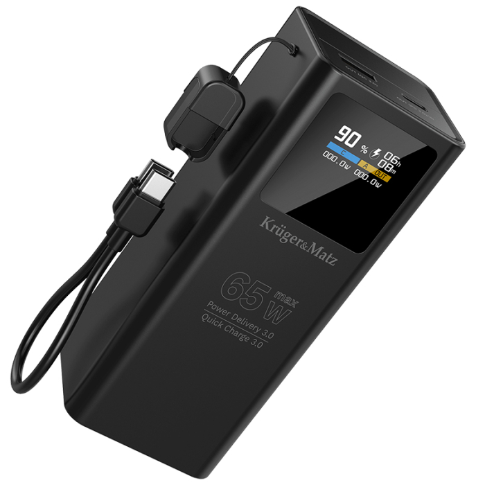 POWER BANK 20000 MAH LI-ION 65W QC PD KRUGER&MATZ [3]